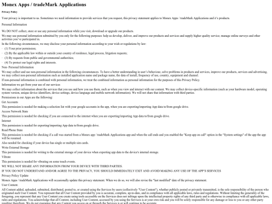 MAPrivacyPolicy screenshot