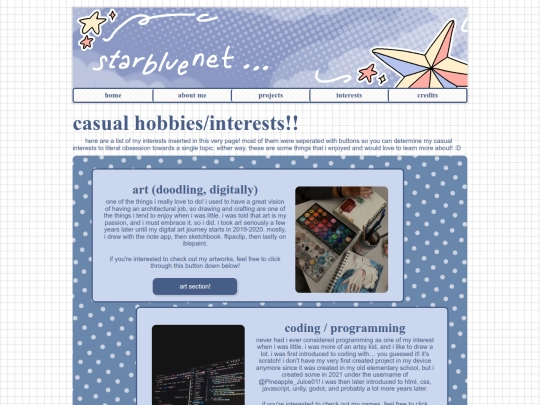 interests screenshot