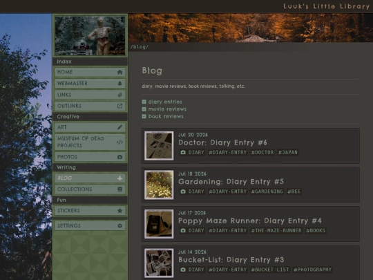 blog screenshot
