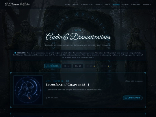 audios screenshot