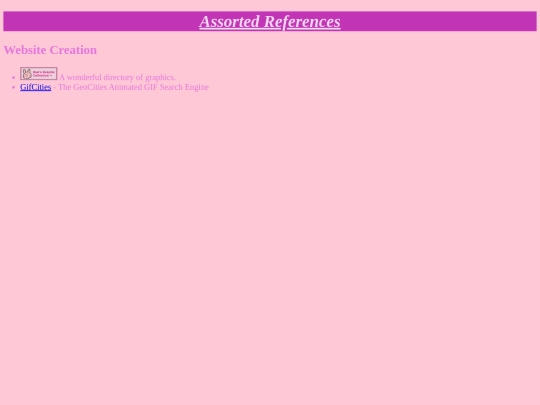 references screenshot
