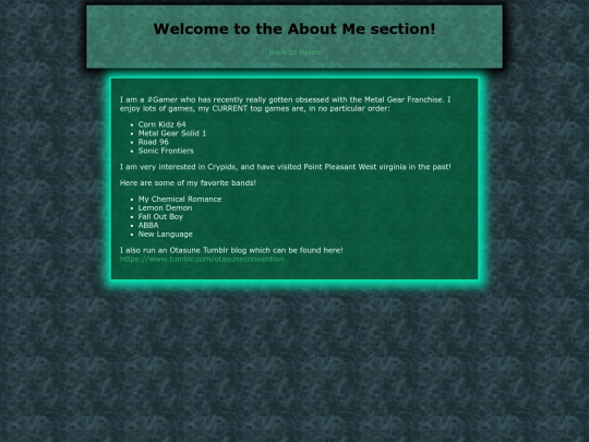aboutme screenshot