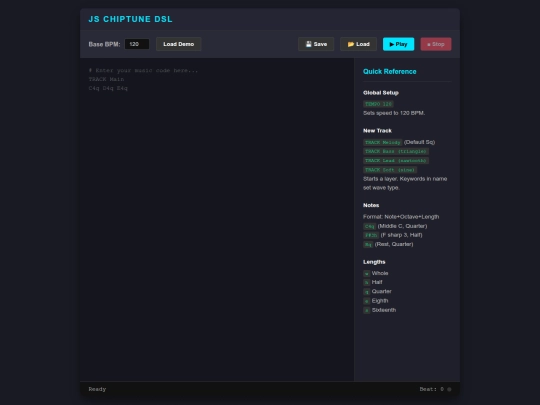 chiptunes screenshot
