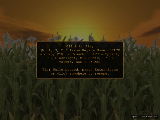 games/3dcornmaze screenshot
