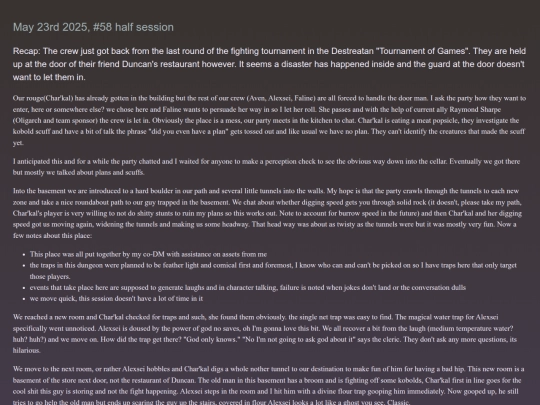 sessionreports/TH58 screenshot