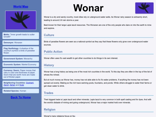 Counties/Wonar screenshot
