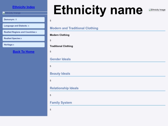 Ethnicities/TEMPLATE screenshot