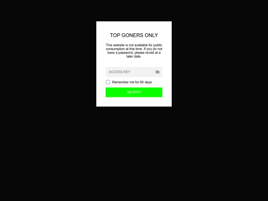 encrypted-entry-page screenshot