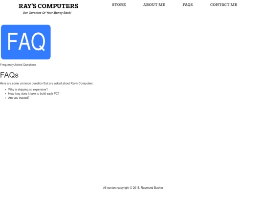 faqs screenshot