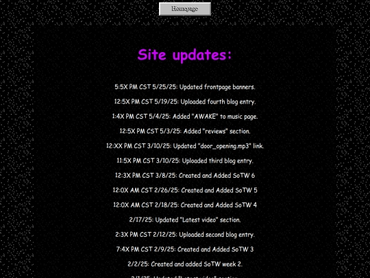 updates screenshot