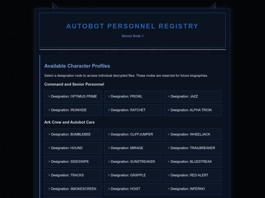 TheDataBase/autobots.html/autobots screenshot