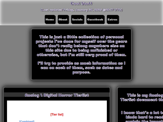 extras screenshot