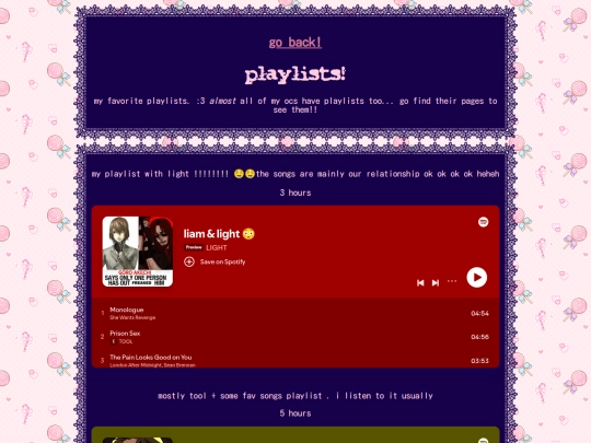 playlists screenshot