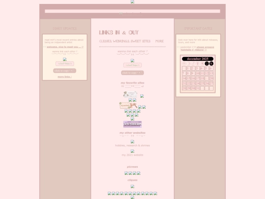 links screenshot
