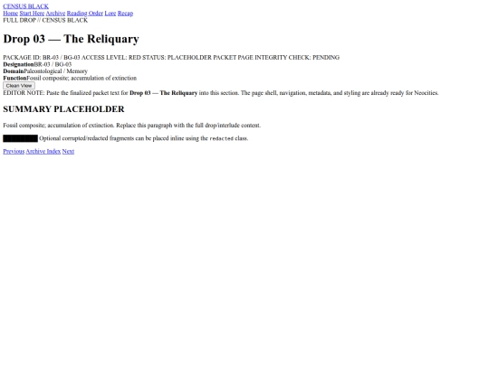 archive/drop-03-the-reliquary screenshot