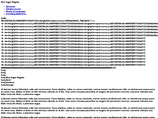 fonts/nice_sugar-demo screenshot