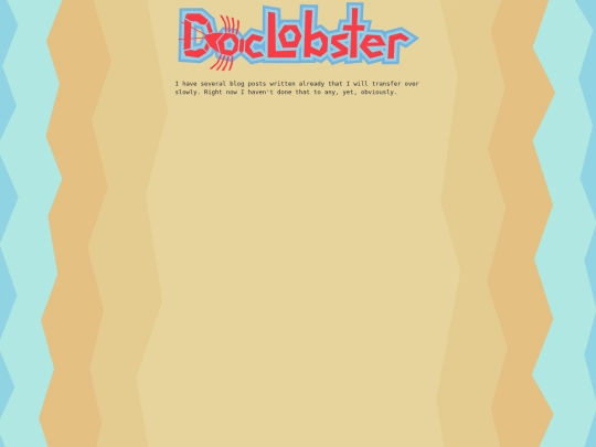 Blog screenshot