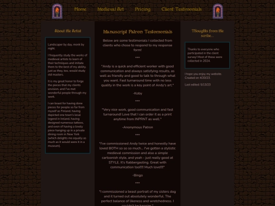 client-testimonials screenshot