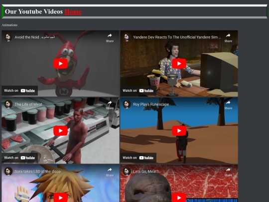 videos screenshot