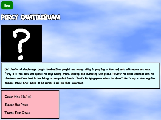 Profiles/PercyProfile screenshot