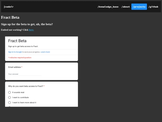 projects/fract screenshot