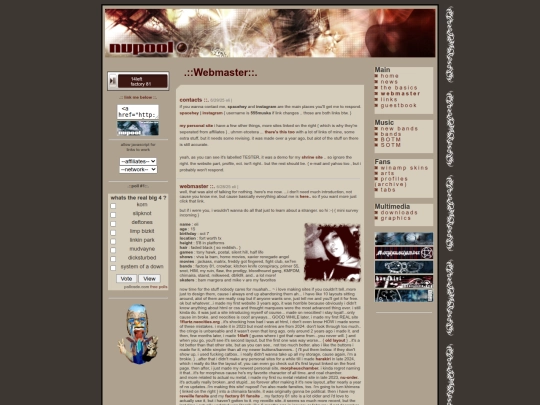 webmaster screenshot