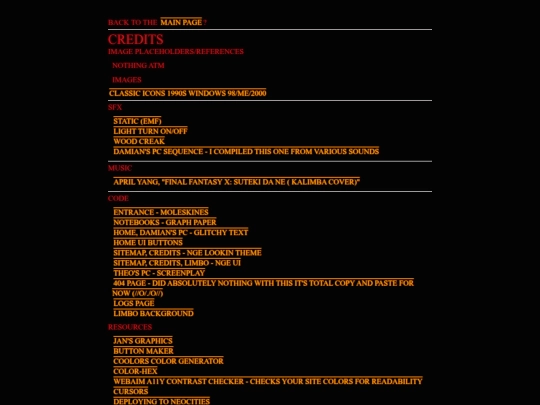 credits screenshot
