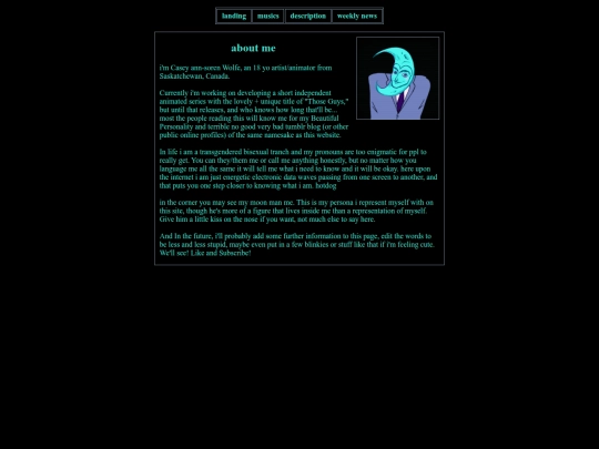 bio screenshot