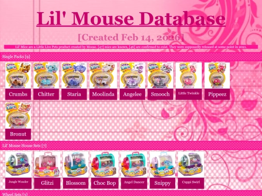 lilmousedatabase screenshot