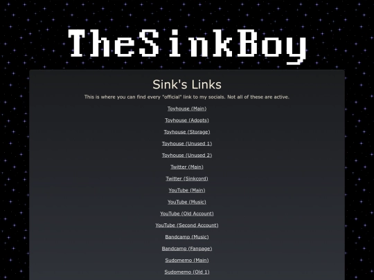 links screenshot