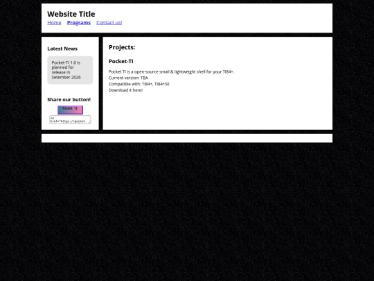 programs screenshot