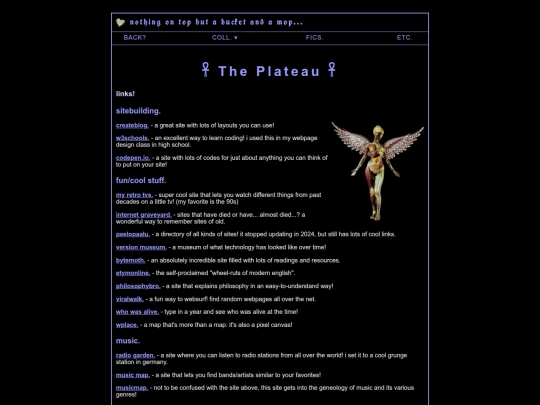 links screenshot