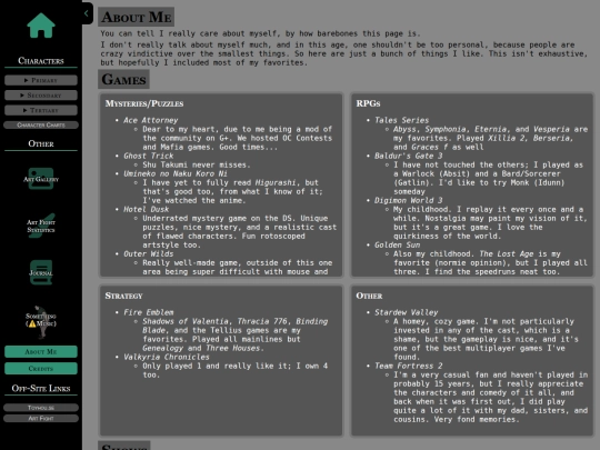 misc/aboutme screenshot