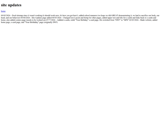 siteupdates screenshot