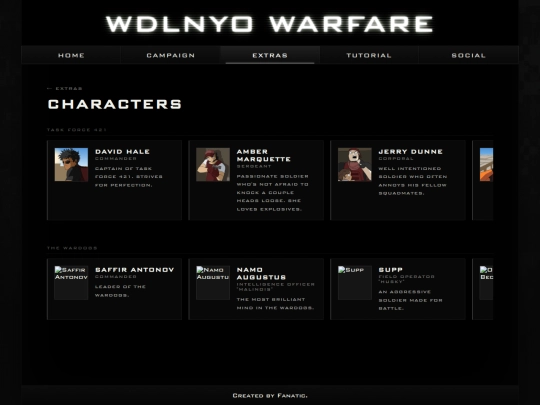 characters screenshot