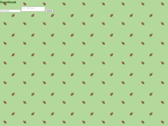 guestbook screenshot