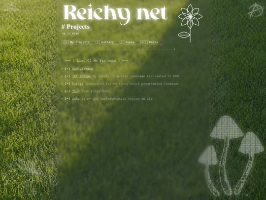 projects screenshot