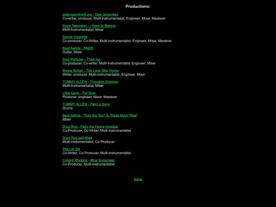 productions screenshot