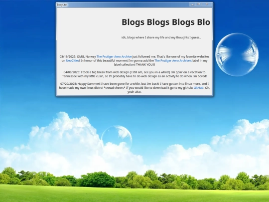 blogs screenshot