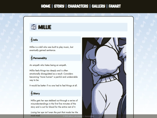 profiles/millie screenshot