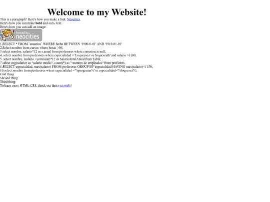 sql screenshot