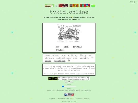 diary screenshot