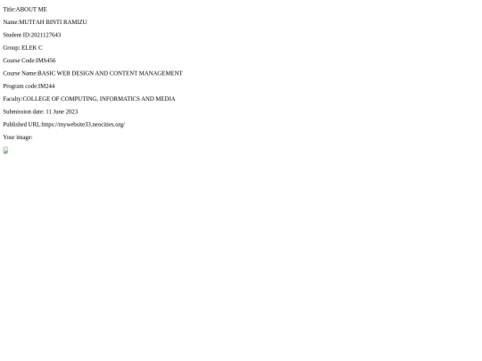 aboutme screenshot
