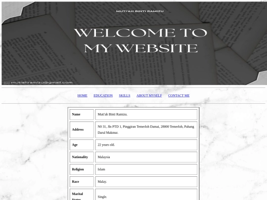 aboutmyself screenshot