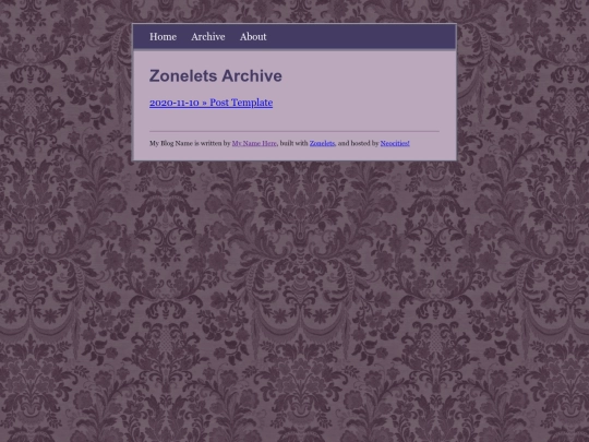 archive screenshot