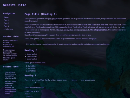 index screenshot