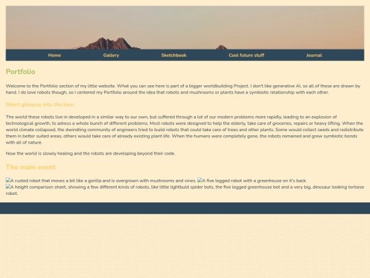 html/Portfolio screenshot