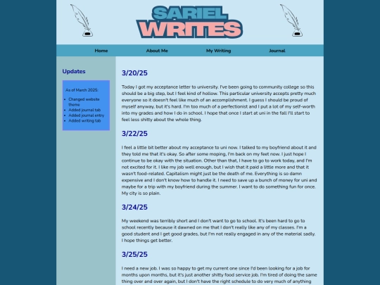 journal screenshot