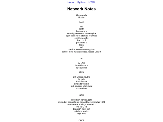 network screenshot