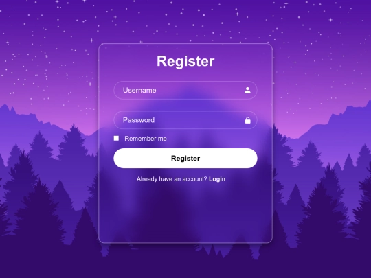 register screenshot